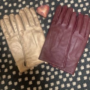 Two pairs a new day leather gloves